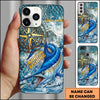 Joycorner Fishing Compass Water Splash Personalized Name 3D Phone Case (10 Fish Species)
