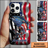 Joycorners Fishing Phone Case Patriotic Style Personalized Name Phone Case (8 Fish Species)
