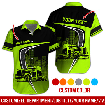 Joycorners Truck Custom Name And Color Truck Driver Shirt