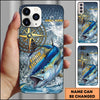 Joycorner Fishing Compass Water Splash Personalized Name 3D Phone Case (10 Fish Species)