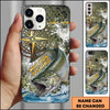 Joycorner Fishing Compass Water Splash Personalized Name 3D Phone Case (10 Fish Species)