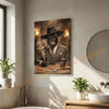 Joycorners Belted Galloway Classic Gentleman Whiskey Poker Table Scene Personalized Name Wall Art Canvas