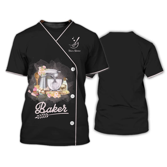 BAKER - Custom Bakery Shirt Gift For Baking & Cake Lover Printed Shirt
