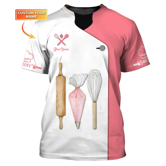 BAKER - Custom Bakery Shirt Gift For Baking & Cake Lover Printed Shirt