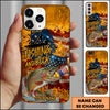Joycorners Fishing Phone Case And Beer Golden Splash Design Personalized Name 3D Phone Case (10 Fish Species)