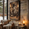Joycorners Brahman Classic Gentleman Whiskey Poker Table Scene Personalized Name Wall Art Canvas