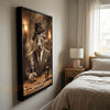 Joycorners Brahman Classic Gentleman Whiskey Poker Table Scene Personalized Name Wall Art Canvas
