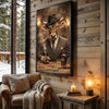 Joycorners Brown Swiss Classic Gentleman Whiskey Poker Table Scene Personalized Name Wall Art Canvas