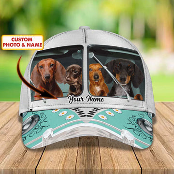 Joycorners Dachshund Love Driving Customized Name And Dog Cap