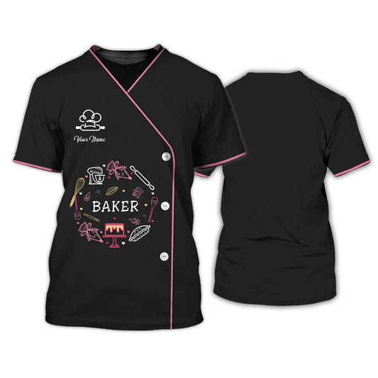 BAKER - Custom Bakery Shirt Gift For Baking & Cake Lover Printed Shirt
