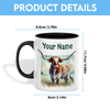 Joycorners Texas Longhorn Personalized Name Two Tone Mug
