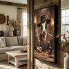 Joycorners Holstein Classic Gentleman Whiskey Poker Table Scene Personalized Name Wall Art Canvas