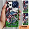 Joycorners Fishing Phone Case Jump Grass Water Scene Personalized Name Phone Case (8 Fish Species)