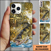 Joycorner Fishing Compass Water Splash Personalized Name 3D Phone Case (10 Fish Species)