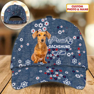 Joycorners Dachshund Proud Mom Customized Name And Dog Cap