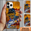 Joycorners Fishing Phone Case And Beer Golden Splash Design Personalized Name 3D Phone Case (10 Fish Species)
