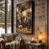 Joycorners Charolais Classic Gentleman Whiskey Poker Table Scene Personalized Name Wall Art Canvas