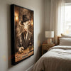 Joycorners Charolais Classic Gentleman Whiskey Poker Table Scene Personalized Name Wall Art Canvas