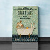 Joycorners Charolais Shower Portrait Canvas