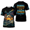 Joycorners Fishing Is My Anger Management Men Fishing Shirt, SPF Shirt For Men, Presents For Fishermen