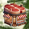 Joycorners Custom Name Butcher Ornament, Christmas Gift 2D Flat LM2211