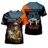 Joycorners Mine's So Big I Have To Use Two Hands Skeleton Fishing UV Shirts, Presents For Fishermen, Funny Fishing Shirt