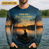 Joycorners Someone I Love Is Fishing In Heaven Fishing Memorial SPF Shirt For Men, Gift For Fisherman, Men's Fishing Shirt