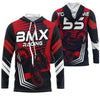 Joycorners Red BMX Cycling Customize Name 3D Shirts
