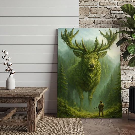 Joycorner Giant Forest Spirit Moss Deer Fantasy Landscape Canvas