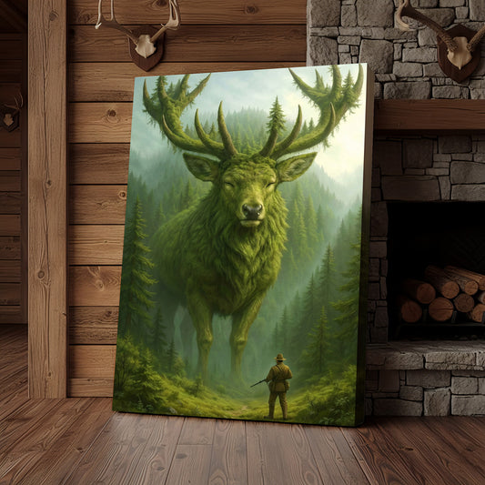 Joycorner Giant Forest Spirit Moss Deer Fantasy Landscape Canvas