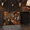 Joycorner Wild West Deer and Bear Saloon Personalized Canvas