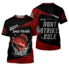 Joycorners Bass Fishing Shirts, Hunt - Strike - Rule, SPF Long Sleeve Shirts, Fishing Shirts For Men