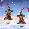 Joycorners Custom Name U.S Veteran Ornament, U.S Veteran Memorial Christmas Gift 2D Flat LM2211