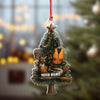 Joycorners Custom Name Hunting Christmas Tree Ornament, Deer & Duck Hunter Decor, Personalized Outdoorsman Gift MT1111