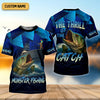 Joycorners Monster Fishing SPF Shirts, The Thrill of The Catch Fishing Shirts For Men, Funny Fisherman Gift