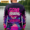 Joycorners Gone Fishing With Sasquatch Fishing UPF Shirts, Funny Fishing Shirt, Bigfoot Fishing Shirts For Men