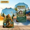 Joycorners Bigfoot Legendary Adventures Await Bass Fishing Shirt, Funny Fishing Shirt, Presents For Fishermen