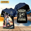 Joycorners Fishing Shirts, I Don't Need Therapy I Just Need To Go Fishing, SPF Long Sleeve Shirts, Fishing Shirts For Men