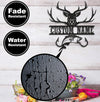 Maxcorners Personalized Deer & Fish Metal Sign WITH LED/WITHOUT LED Light Rustic Cabin Wall Decor Hunter Fisher Gift MT0110