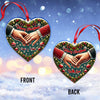 Joyccorners Custom Name Christmas With Love Ornament, Home Decor Christmas Gift 2D Flat LM2111