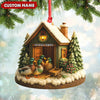 Joycorners Personalized Acrylic Mallard Duck Family Christmas Ornament – Rustic Holiday Cabin Decor for Nature & Wildlife Lovers MT0110