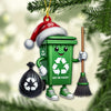 Joycorners Custom Name Cleaner Ornament, Cleaner Save The Planet 2D Flat LM2111