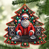 Joycorners Custom Name Disc Jockey Santa Ornament, DJ Christmas Gift 2D Flat LM2211