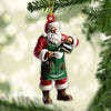 Joycorners Custom Name Santa Bartender Ornament, Home Decor Christmas Gift 2D Flat LM2211