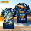 Joycorners Marlin Fishing, Chase The Marlin - Catch The Dream SPF Shirts, Fishing Shirts For Men, Fisherman Gift