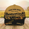 Joycorners Coir Pattern Farm&Cows, Custom Name Cattle Cap (5 Cattle Breeds)