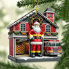 Joycorners Custom Name Fire Fighter Ornament, Fire Fighter Christmas Gift1 2D Flat LM2111