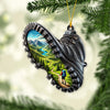 Joycorners Custom Name Hiking Ornament, Hiking Lover Christmas Decoration 2D Flat LM2111