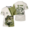 Joycorners To Fish Or Not To Fish What A Stupid Question Camo Fishing Shirt, Funny Fishing Shirt, Fishing Shirts For Men