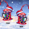 Joyccorners Custom Name Baker Christmas Ornament, Santa Christmas Gift 2D Flat LM2111